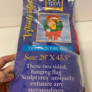 Vintage 1999 Windsculpts Pooh Tigger Flag
